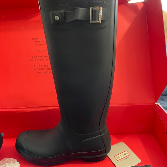 Women’s Tall Hunter Boot in Black Matte - Picture 1 of 4